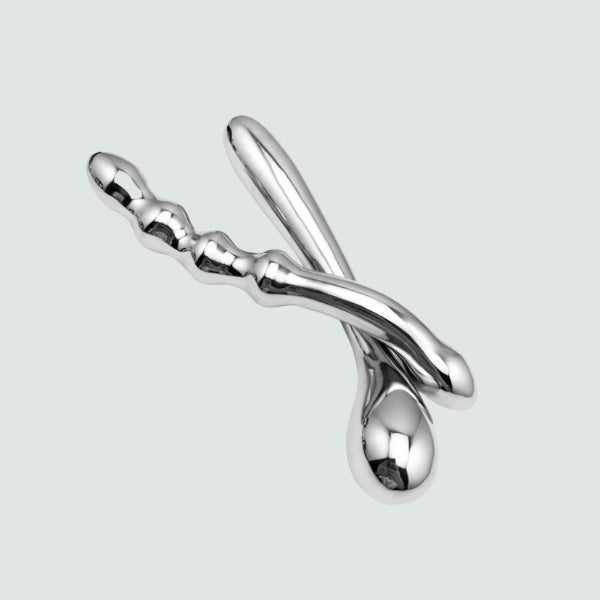 8.46-Inch Stainless Steel Double Head G-Spot Sex Toy