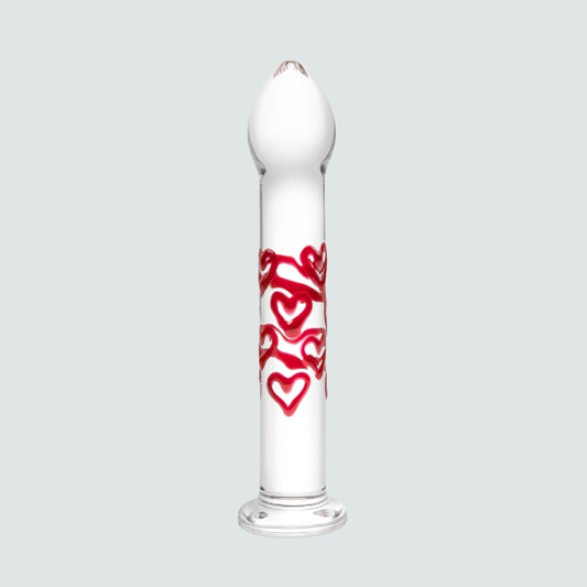 7-Inch Heart-Shaped Red Glass Dildo: A Breakup for Your Pleasure!