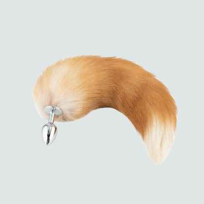 16-Inch Metal Fox Tail Plug - The Foxy Way to Spice Up Your Bedroom!