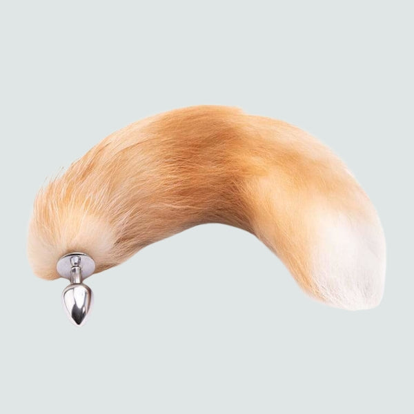 16-Inch Metal Fox Tail Plug - The Foxy Way to Spice Up Your Bedroom!