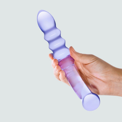 8.46-Inch Purple Rain Ribbed Dildo and Butt Plug Combo!