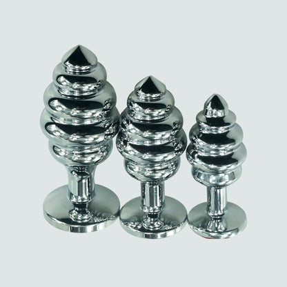 3.7-Inch Stainless Steel Threaded Bullet Butt Plug