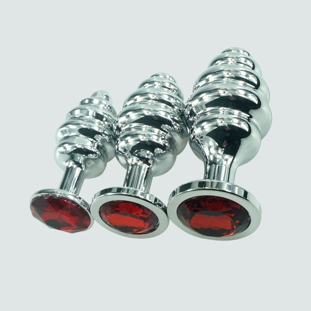 3.7-Inch Stainless Steel Threaded Bullet Butt Plug