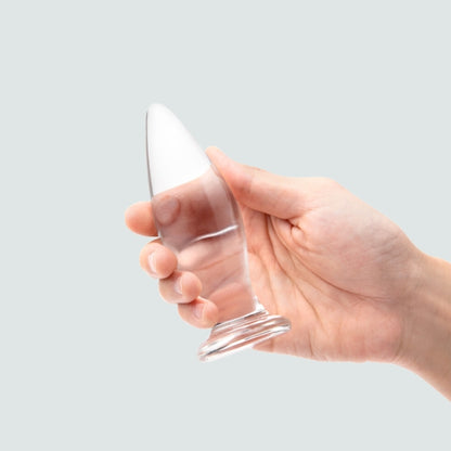 4.2-Inch Conical Glass Butt Plug - Ultimate Pleasure Guaranteed!