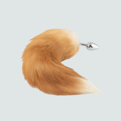 16-Inch Metal Fox Tail Plug - The Foxy Way to Spice Up Your Bedroom!