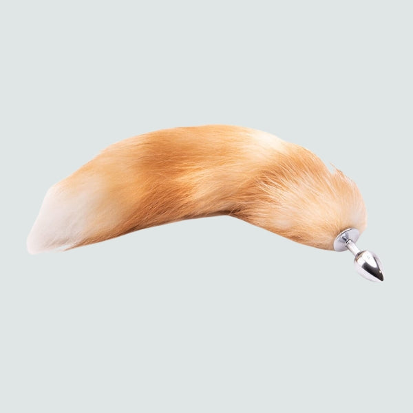 16-Inch Metal Fox Tail Plug - The Foxy Way to Spice Up Your Bedroom!