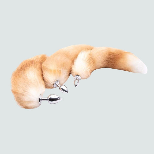 16-Inch Metal Fox Tail Plug - The Foxy Way to Spice Up Your Bedroom!