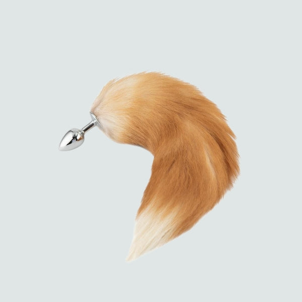 16-Inch Metal Fox Tail Plug - The Foxy Way to Spice Up Your Bedroom!